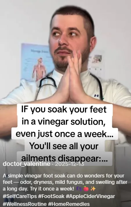 해외 틱톡에서 화제인 식초 족욕 영상